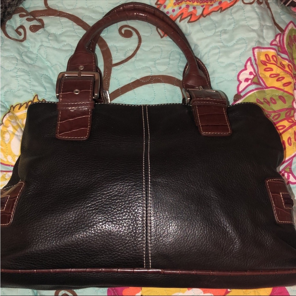 genuine leather handbag by Tignanello